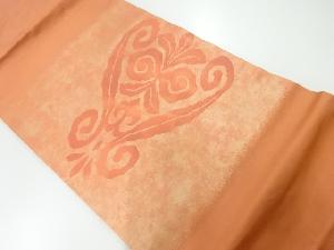 抽象花模様織出し名古屋帯